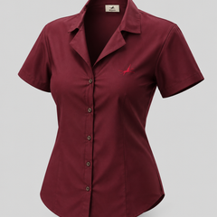 Meraki Burgundy - Satin Cotton Silk