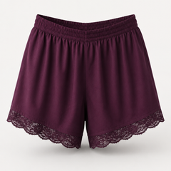 Sheer Lace Shirt & Shorts Set