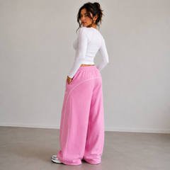 Pink Straight-Fit Lounge Pants (Heggee Edition)
