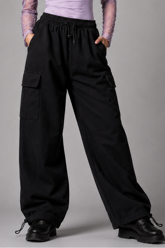 Black Utility  Joggers