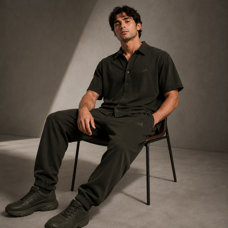 Dark Olive Co-Ord Set
