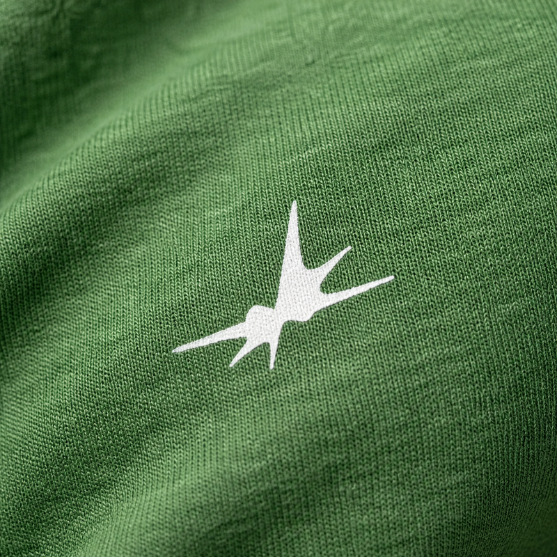 Forest Green t-shirt with brand logo